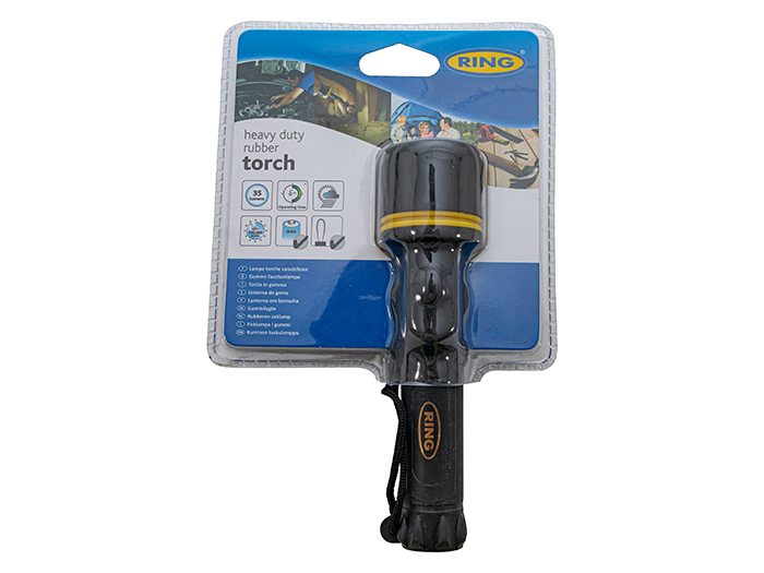 Ring 3 LED Heavy Duty Rubber Torch